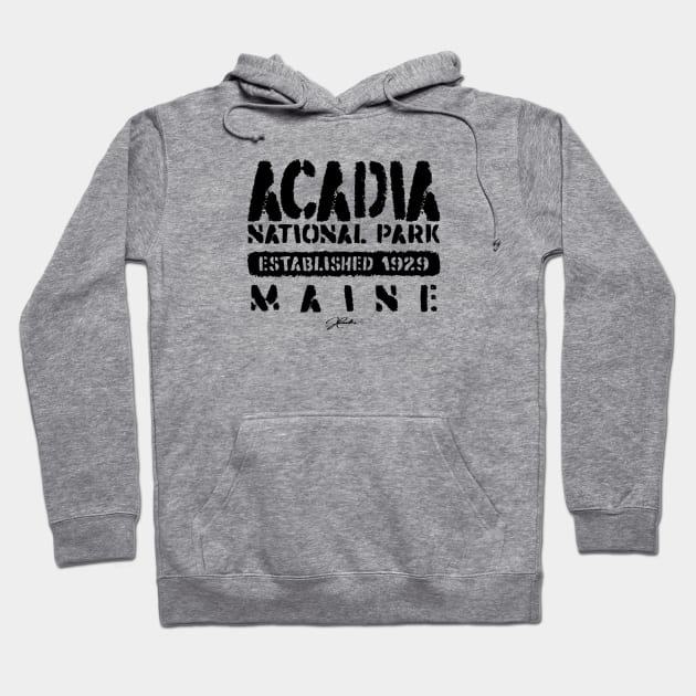 Acadia National Park, Established 1929, Maine Hoodie by jcombs